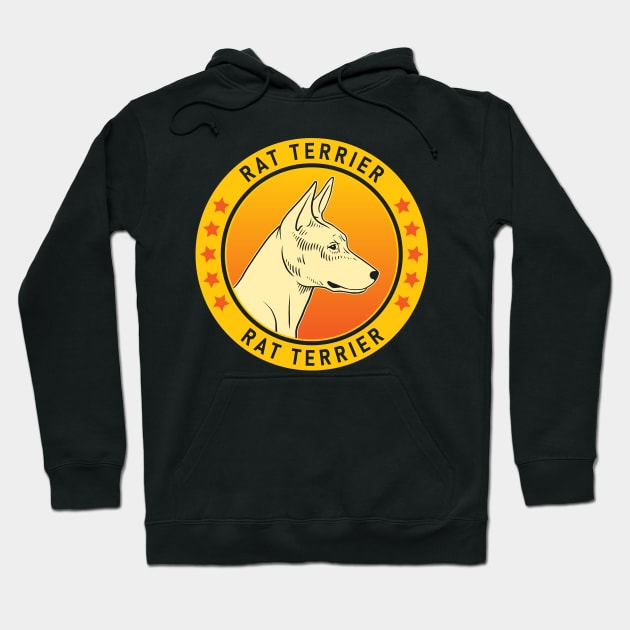 Rat Terrier Dog Portrait Hoodie by millersye